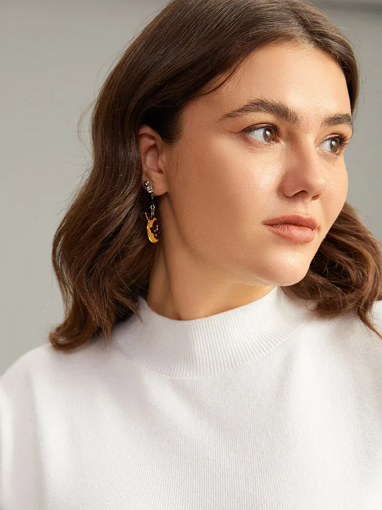 Halloween Pumpkin & Moon Earrings sold by Bloomchic product image thumbnail 4