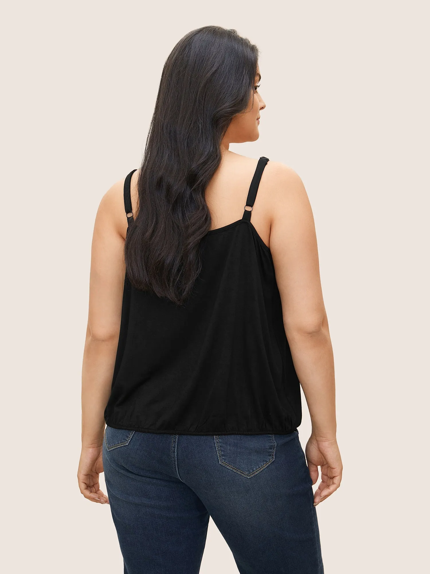 Plain Surplice Neck Sleeveless Cami Top sold by Bloomchic product image thumbnail 3