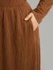 Water Ripple Long Sleeve Pocket Dress sold by Bloomchic