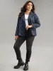Plaid Flap Detail Suit Collar Button Up Blazer sold by Bloomchic