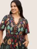 Bandana Print Shirred Elastic Waist Flutter Sleeve Dress sold by Bloomchic