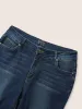 Zipper Fly Dark Wash Full Length Jeans sold by Bloomchic