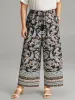 Boho Print Tassel Elastic Waist Pants sold by Bloomchic