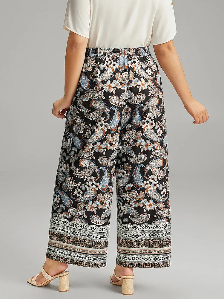 Boho Print Tassel Elastic Waist Pants sold by Bloomchic product image thumbnail 2