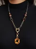 Irregular Colored Geo Pendant Necklace sold by Bloomchic