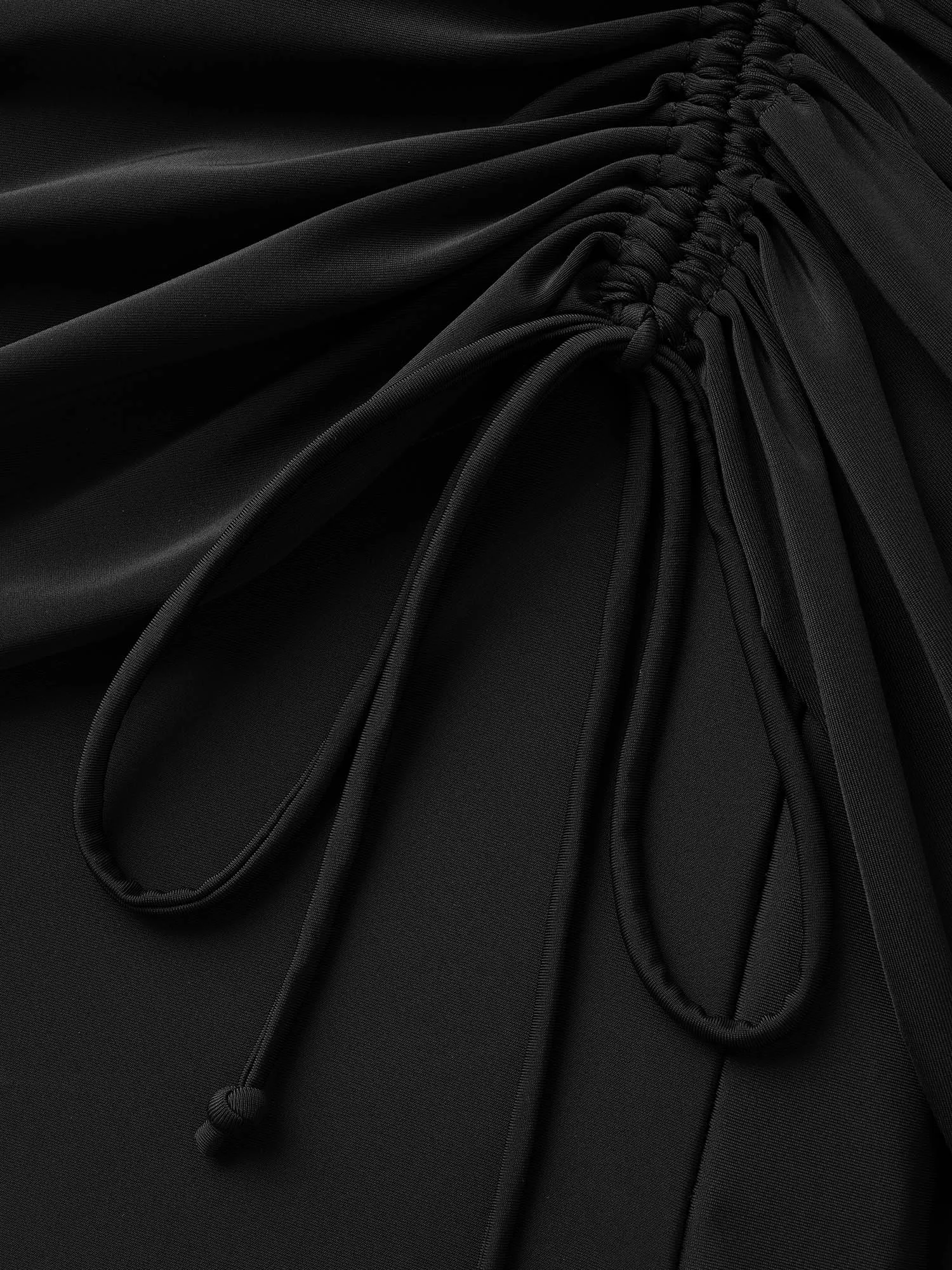 Contrast Webbing Patchwork Drawstring Gathered Swim Bottom sold by Bloomchic product image thumbnail 5