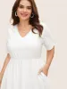 Plain Broderie Anglaise Elastic Waist Dress sold by Bloomchic