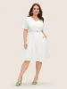 Plain Broderie Anglaise Elastic Waist Dress sold by Bloomchic
