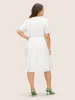 Plain Broderie Anglaise Elastic Waist Dress sold by Bloomchic