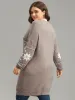 Supersoft Essentials Geometric Button Through Cardigan sold by Bloomchic