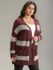 Colorblock Patched Pocket Open Front Cardigan sold by Bloomchic