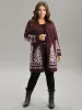 Christmas Trees Contrast Cardigan sold by Bloomchic