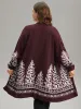 Christmas Trees Contrast Cardigan sold by Bloomchic