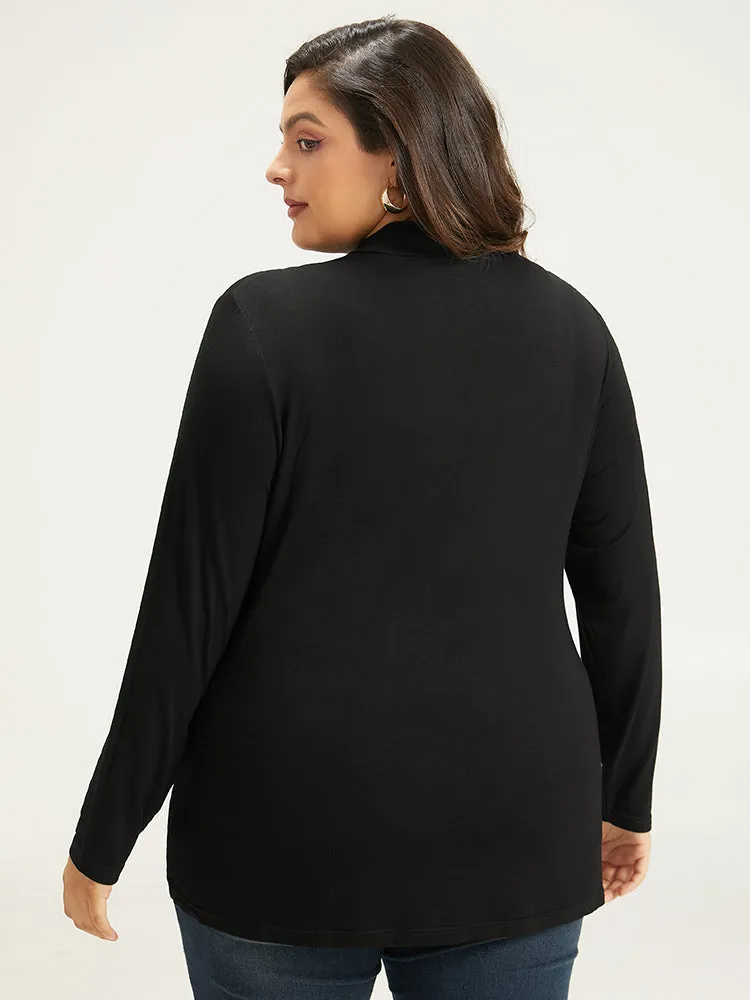 Supersoft Essentials Solid Keyhole Funnel Neck T-shirt sold by Bloomchic product image thumbnail 2