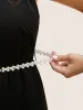 Twist Detail Faux Pearl Decor Belt sold by Bloomchic