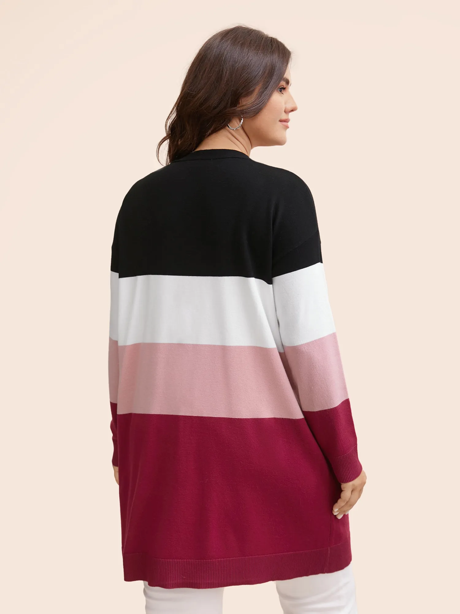 Supersoft Essentials Colorblock Contrast Pocket Cardigan sold by Bloomchic product image thumbnail 2