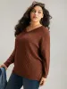 Plisse Solid Drop Shoulder Pullover sold by Bloomchic