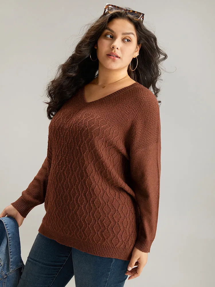 Plisse Solid Drop Shoulder Pullover sold by Bloomchic product image thumbnail 4