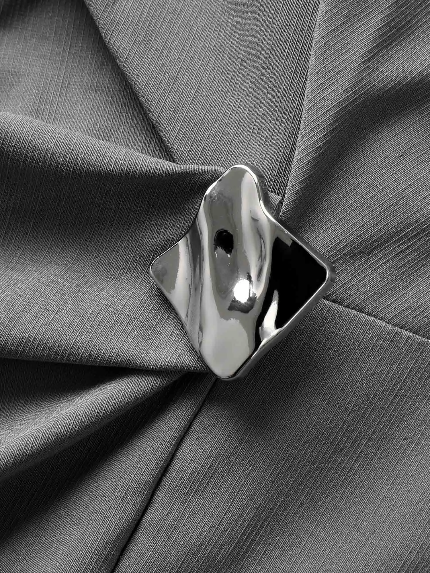 Stretch Woven Crushed Pleated Midi Dress sold by Bloomchic product image thumbnail 5