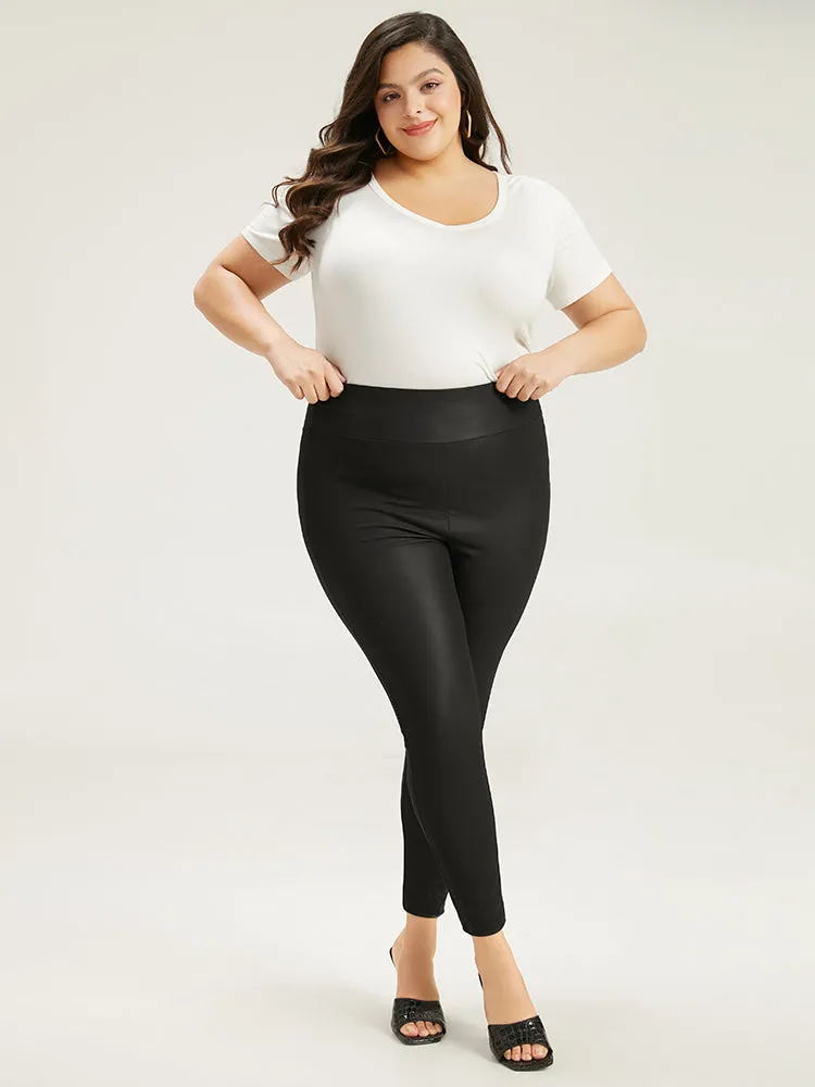 PU Skinny Wideband Waist Leggings sold by Bloomchic product image thumbnail 3