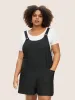 Solid Textured Patched Pocket Jumpsuit sold by Bloomchic