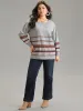Supersoft Essentials Anti-Pilling Bandana Striped Pullover sold by Bloomchic