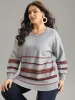 Supersoft Essentials Anti-Pilling Bandana Striped Pullover sold by Bloomchic