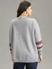 Supersoft Essentials Anti-Pilling Bandana Striped Pullover sold by Bloomchic