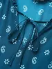Paisley Print Tie Knot Lantern Sleeve Dress sold by Bloomchic