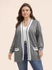 Supersoft Essentials Contrast Slit Hem Cardigan sold by Bloomchic