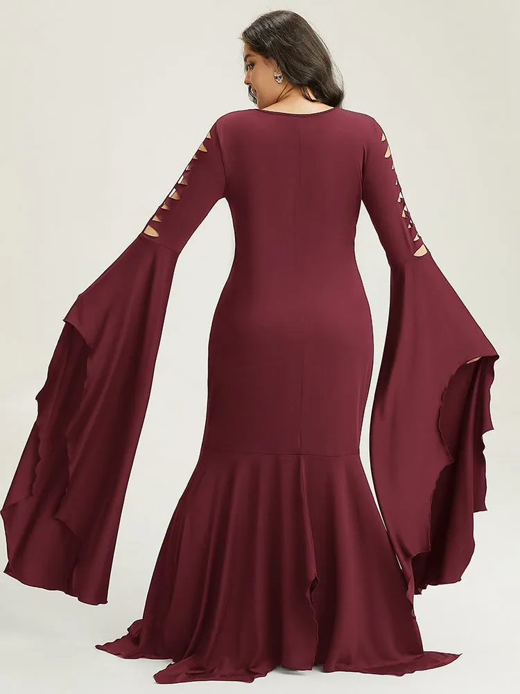 Halloween Ripped Extra Long Sleeve Dress sold by Bloomchic product image thumbnail 2