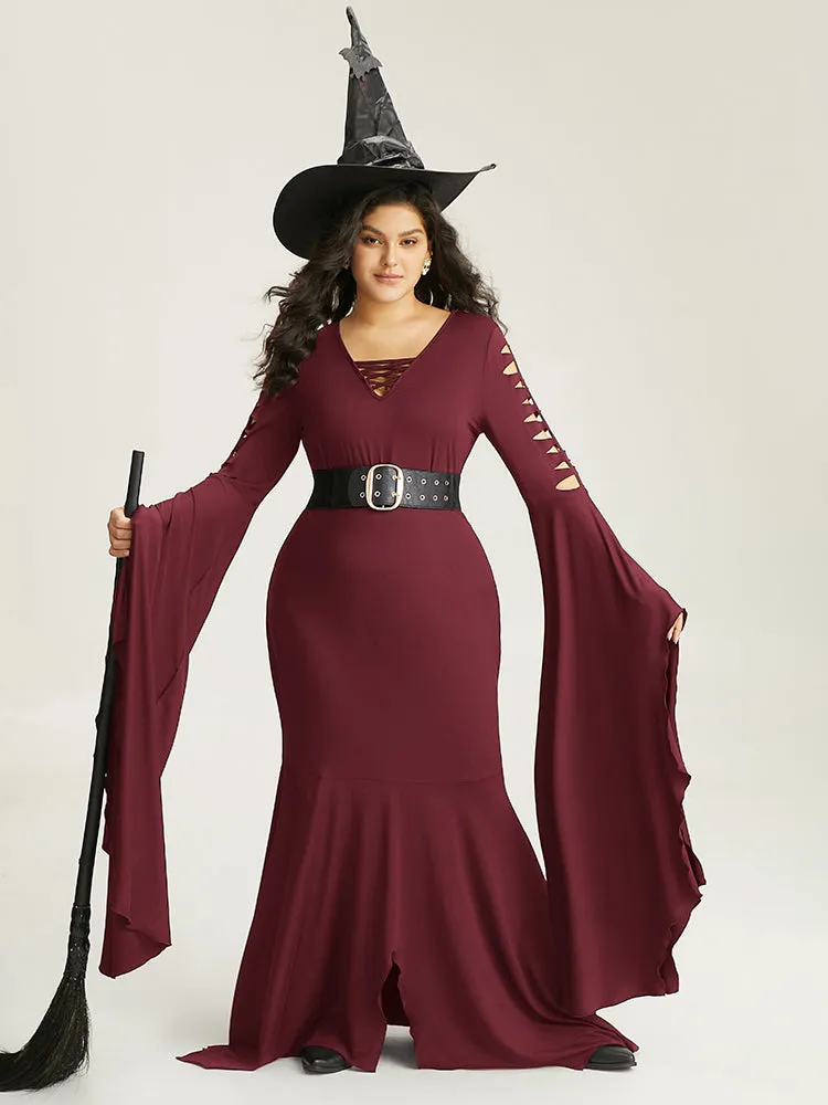 Halloween Ripped Extra Long Sleeve Dress sold by Bloomchic
