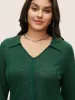 Plain Shirt Collar Heather Texture T-shirt sold by Bloomchic