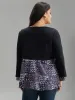 Ditsy Floral Patchwork Flutter Sleeve T-shirt sold by Bloomchic