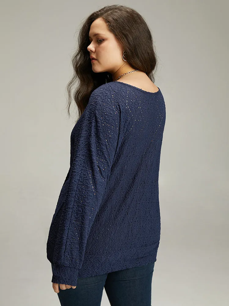 Plain Broderie Anglaise Wrap T-shirt sold by Bloomchic product image thumbnail 2