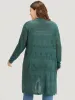Solid Split Side Open Front Maxi Cardigan sold by Bloomchic