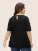 Lace Panel Patchwork Contrast Top sold by Bloomchic