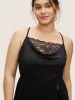 Cowl Neck Lace Panel Split Side Sleep Dress sold by Bloomchic