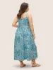 Bandana Print Ruched Pocket Cami Dress sold by Bloomchic