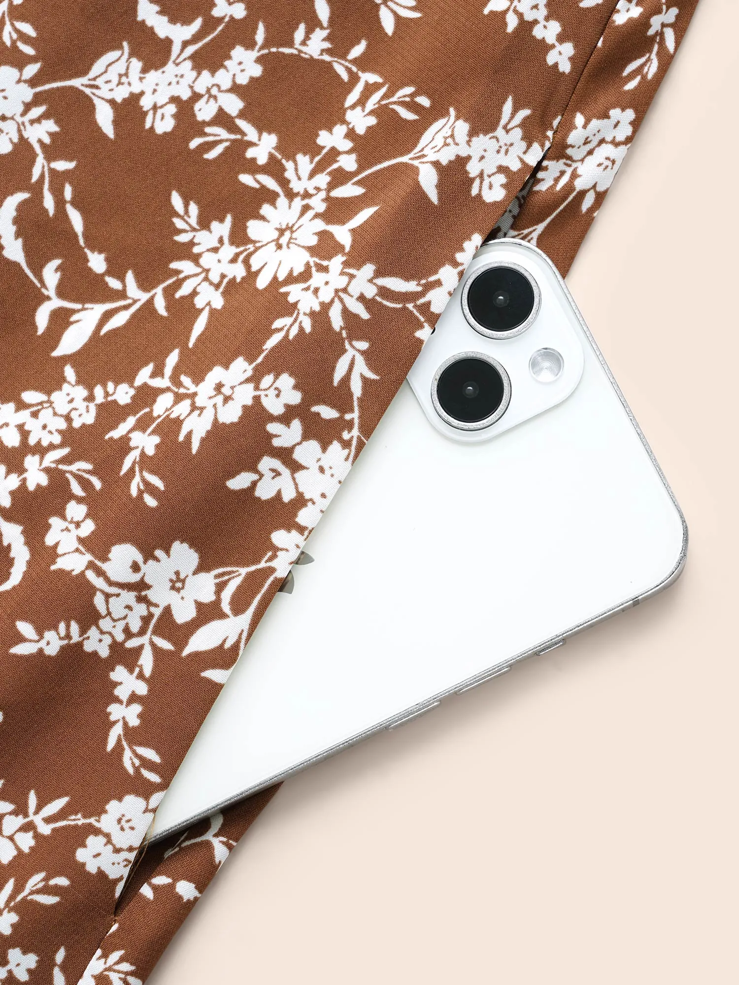 Ditsy Floral Shirred Ruffle Hem Dress sold by Bloomchic product image thumbnail 5