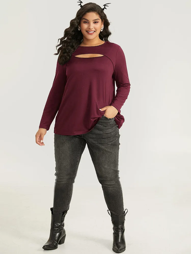 Halloween Supersoft Essentials Solid Cut Out T-shirt sold by Bloomchic product image thumbnail 5