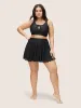Laser Cut Hem Bodycon Swim Skirt sold by Bloomchic