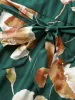 Floral Surplice Neck Belted Cami Dress sold by Bloomchic