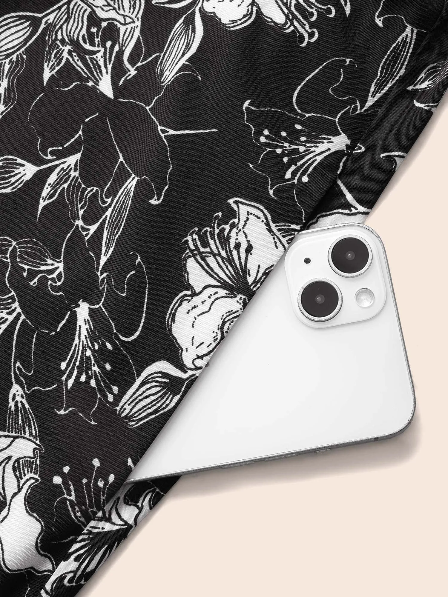 Floral Heart Neckline Ruffle Trim Dress sold by Bloomchic product image thumbnail 5