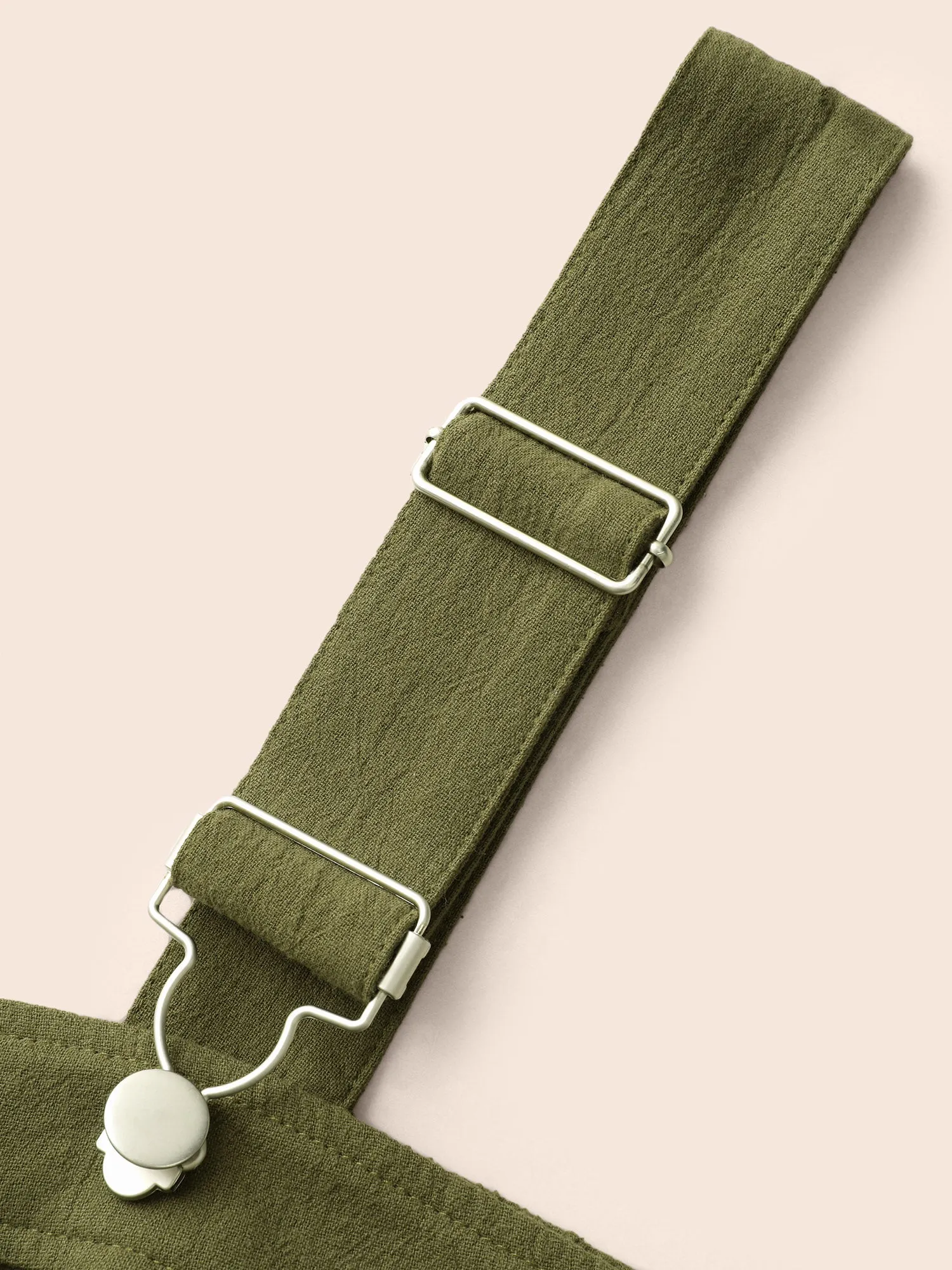 Solid Adjustable Straps Overall Dress sold by Bloomchic product image thumbnail 5