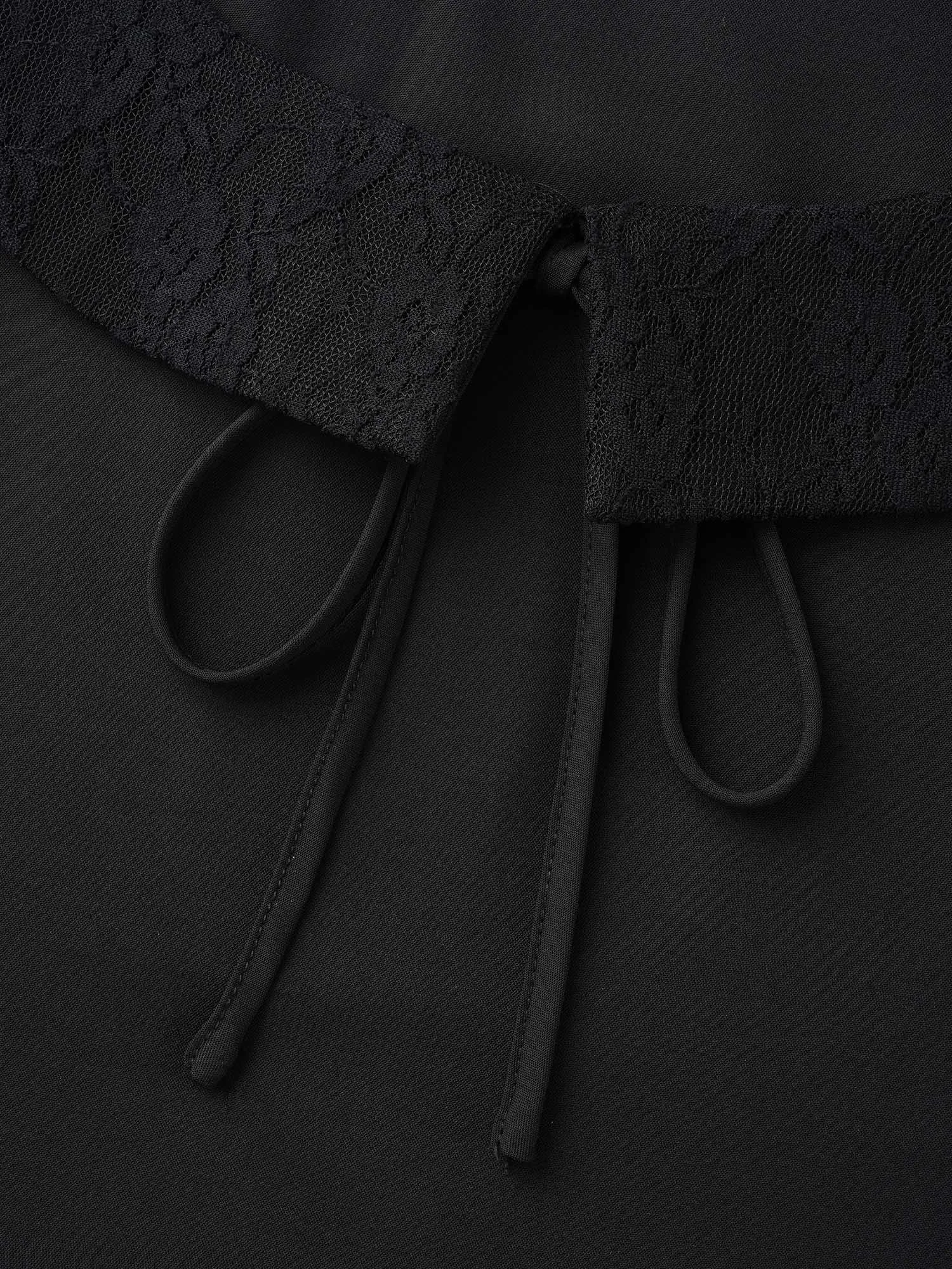 Spellbound Lace Sleeves Square Neckline Midi Dress sold by Bloomchic product image thumbnail 5