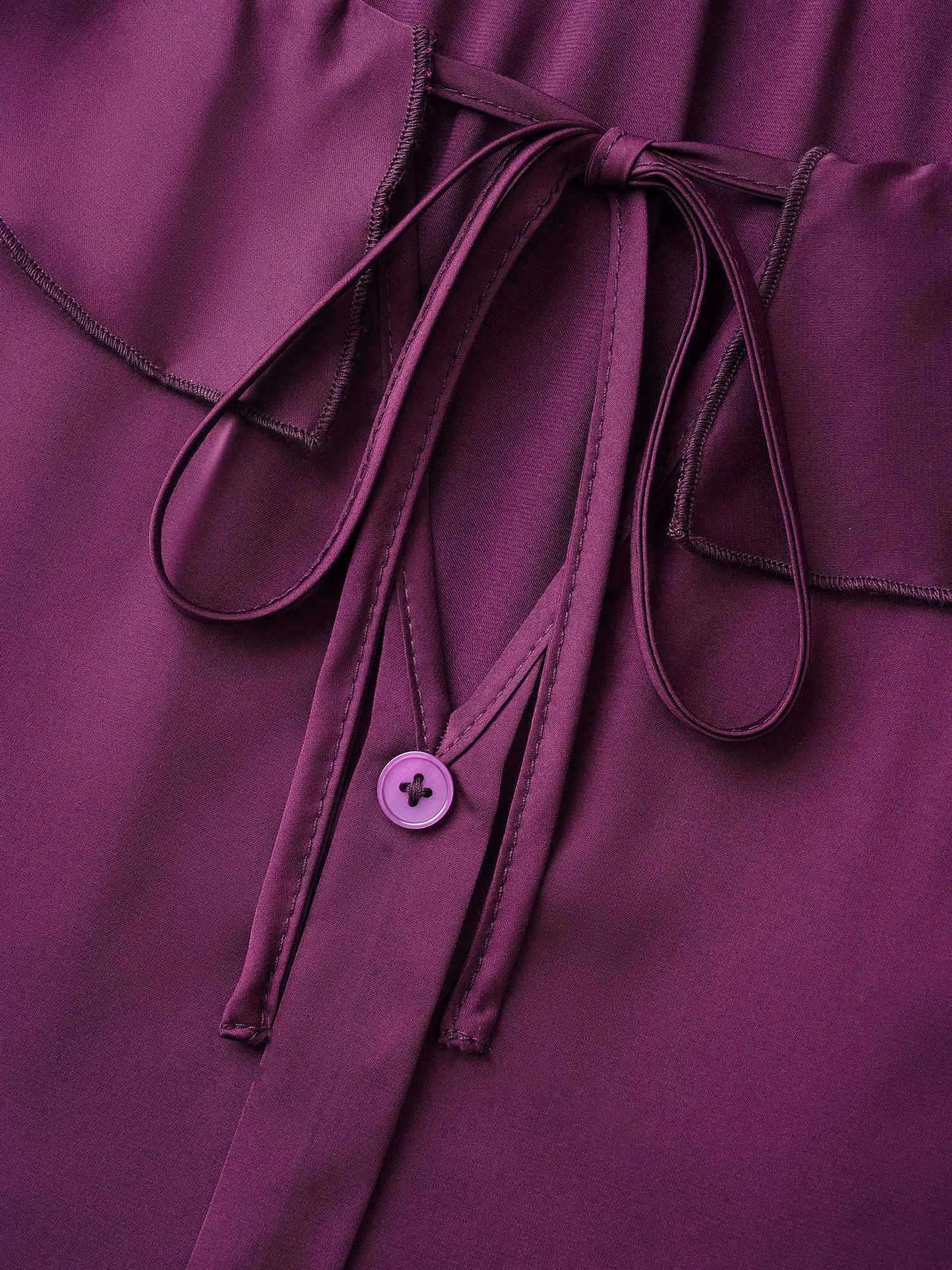 Regal Lotus Neckline Cuff Sleeves Blouse sold by Bloomchic product image thumbnail 5