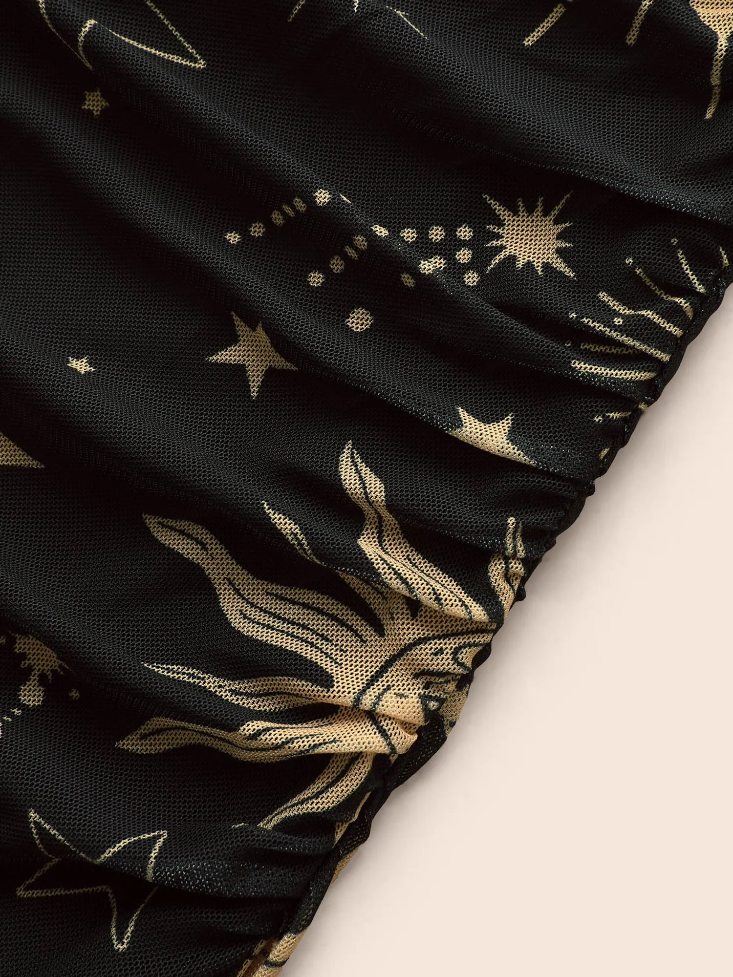 Cami Starry Mesh Chiffon Midi Dress sold by Bloomchic product image thumbnail 5