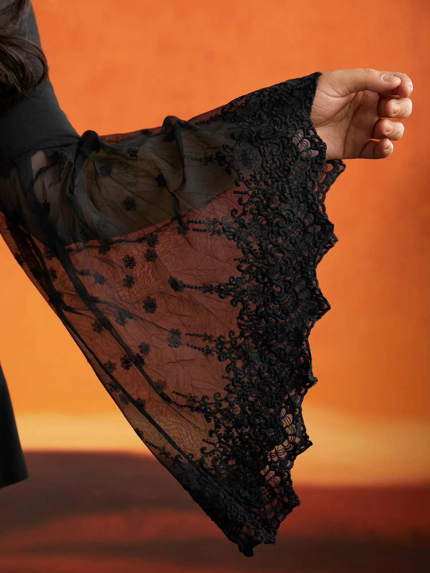 Cross Front Bell Sleeve Top sold by Bloomchic product image thumbnail 3