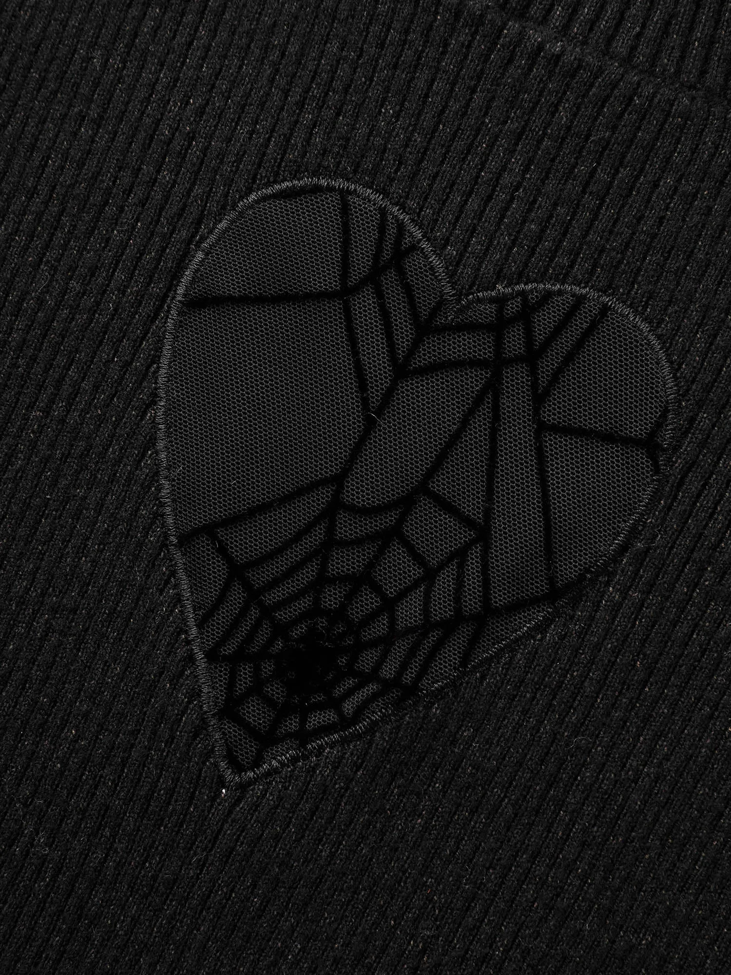 Supersoft Essentials Webbed Sheer Heart Slim-fit Pullover sold by Bloomchic product image thumbnail 5
